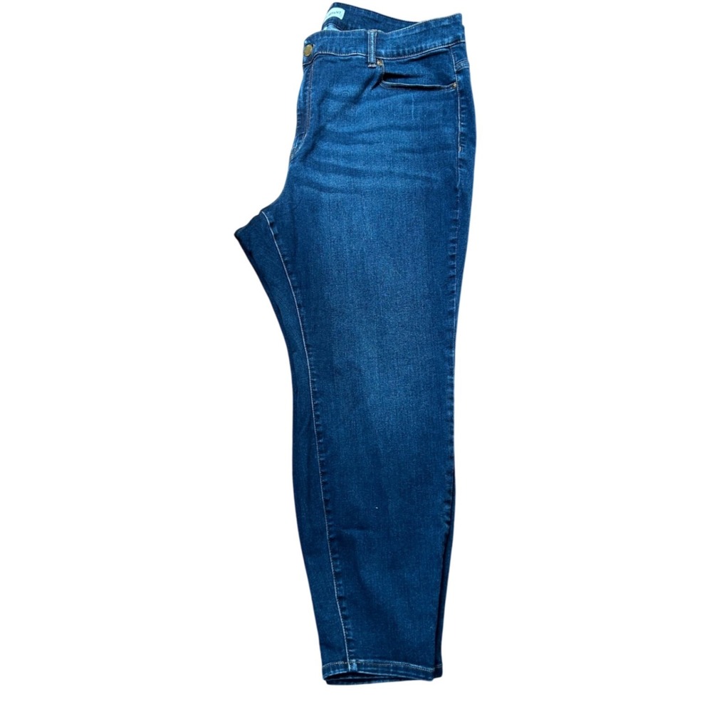 Lane Bryant Flex Magic Waistband Curvy Fit High-Rise Skinny Jeans Dark Wash 22W
